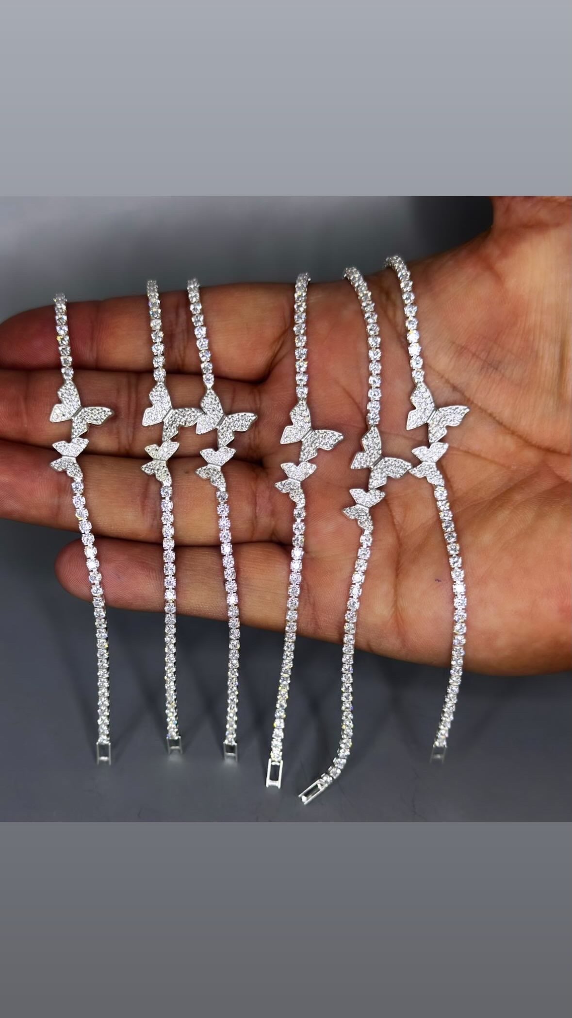 Pulsera plata 925 mariposa