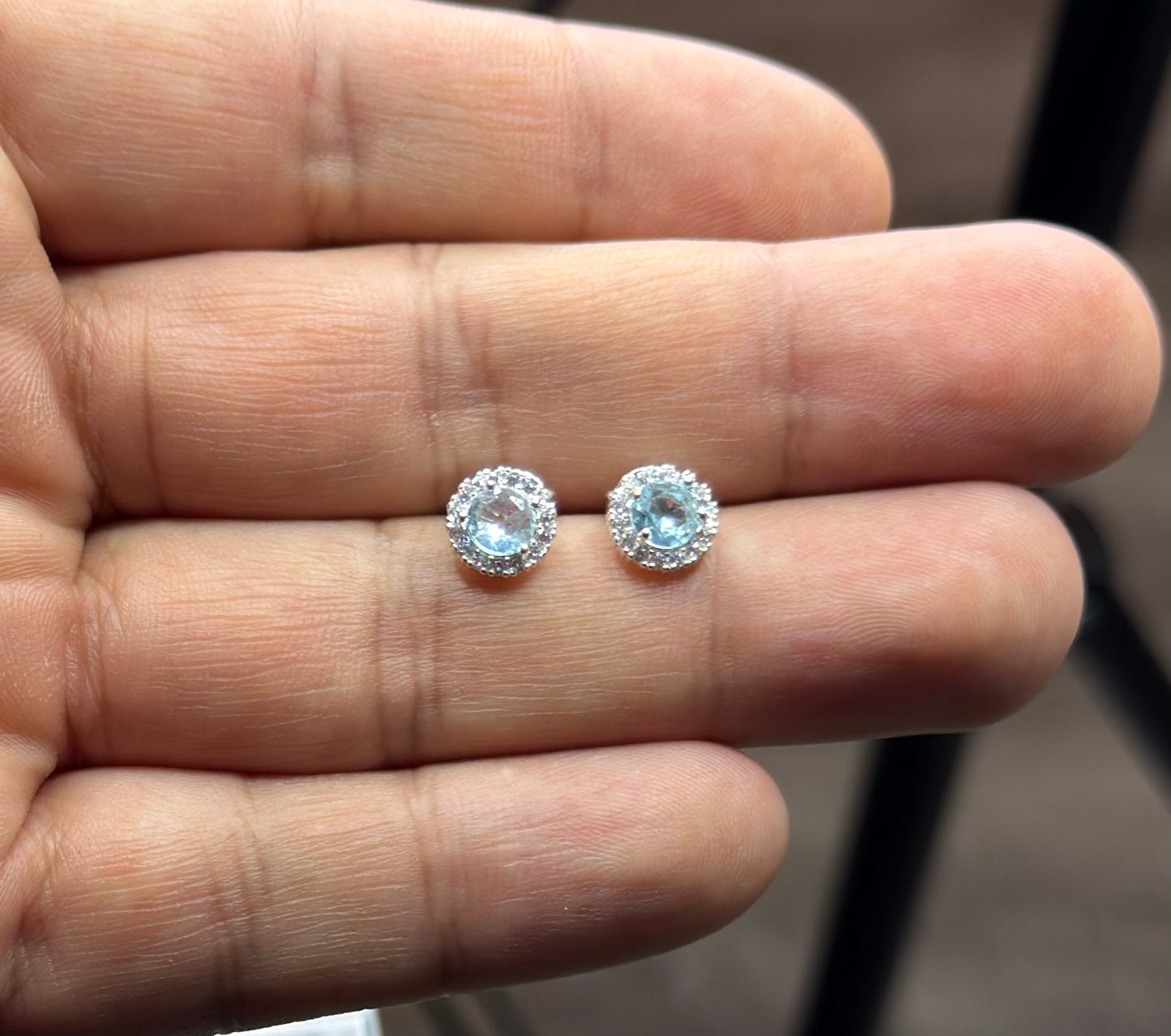Aros circón plata 925