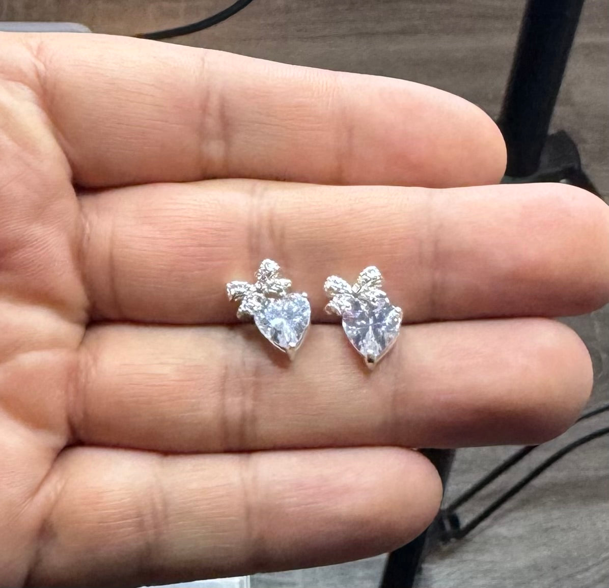 Aros corazón y cinta