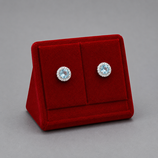 Aros circón plata 925