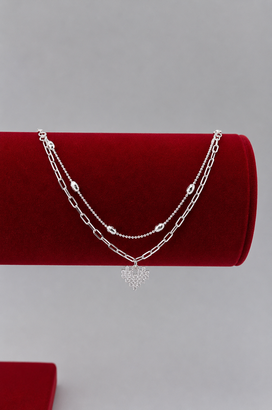 Pulsera doble con colgante
