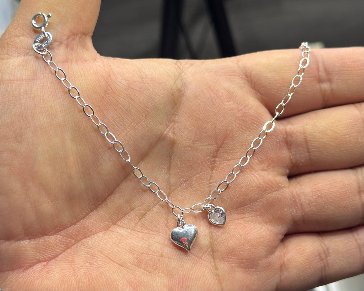 Pulsera colgante corazón