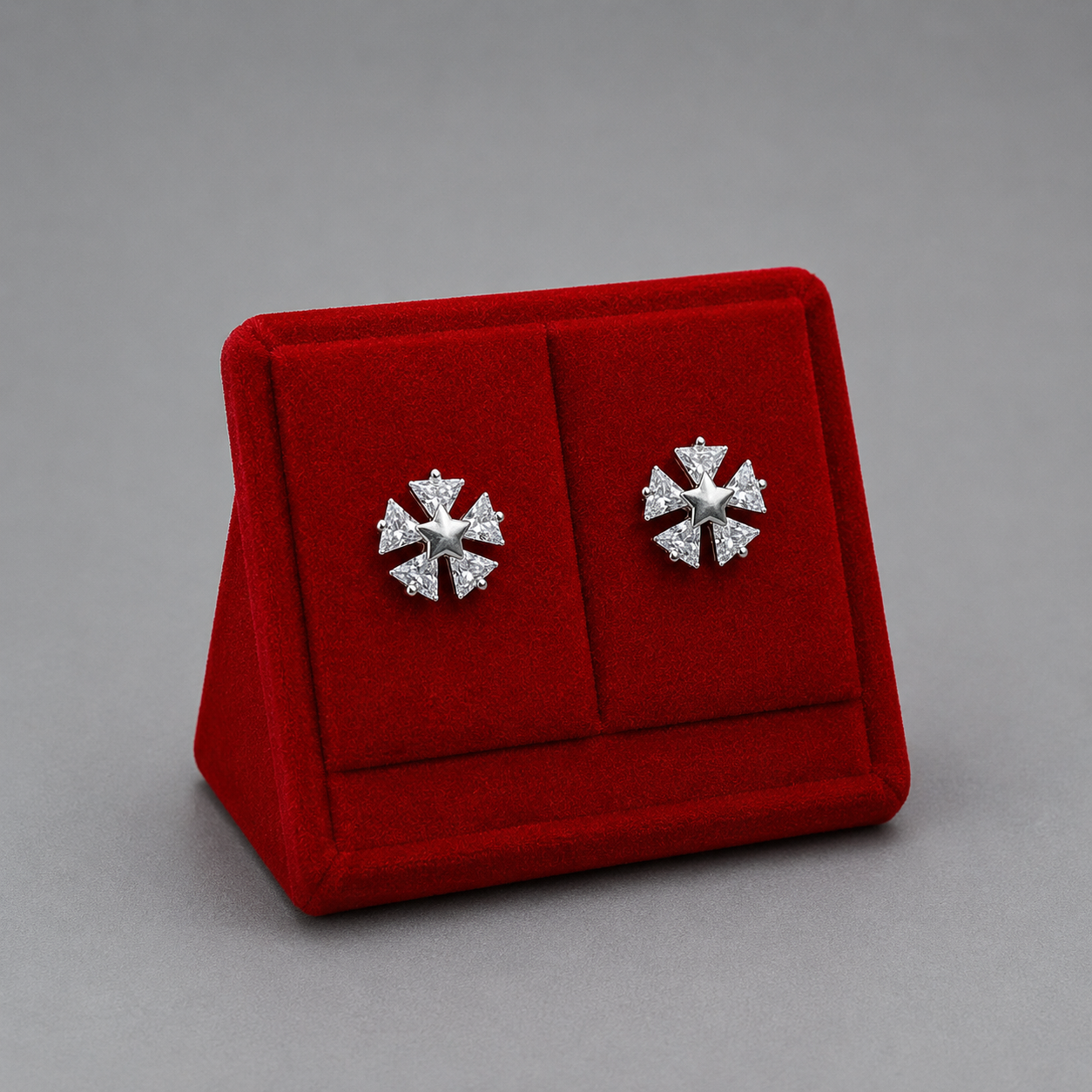 Aros plata 925 flor
