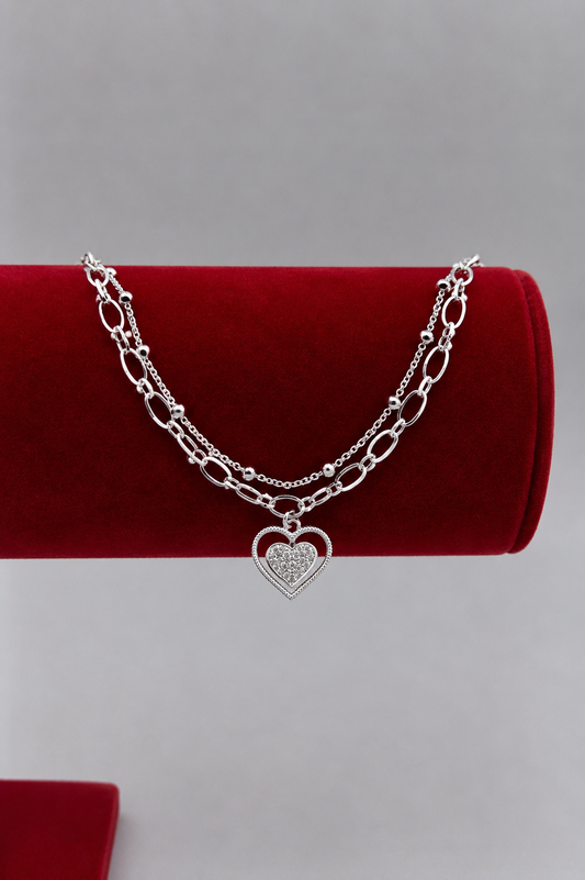 Pulsera doble plata 925