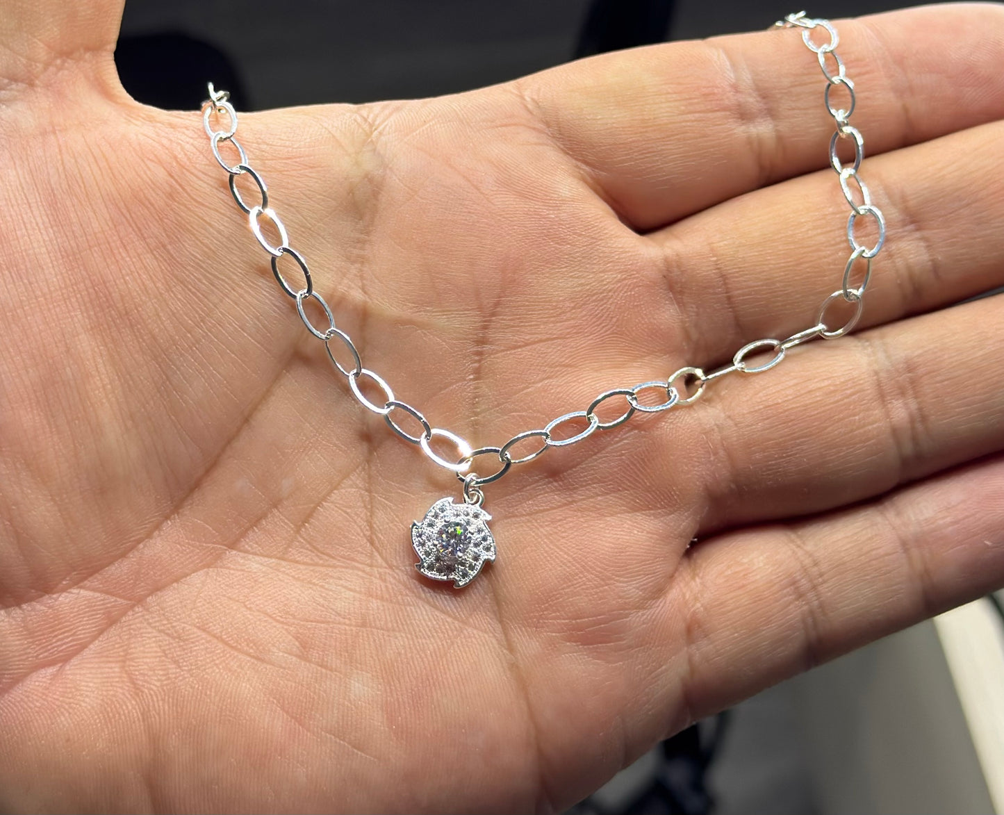 Pulsera colgante microcircon