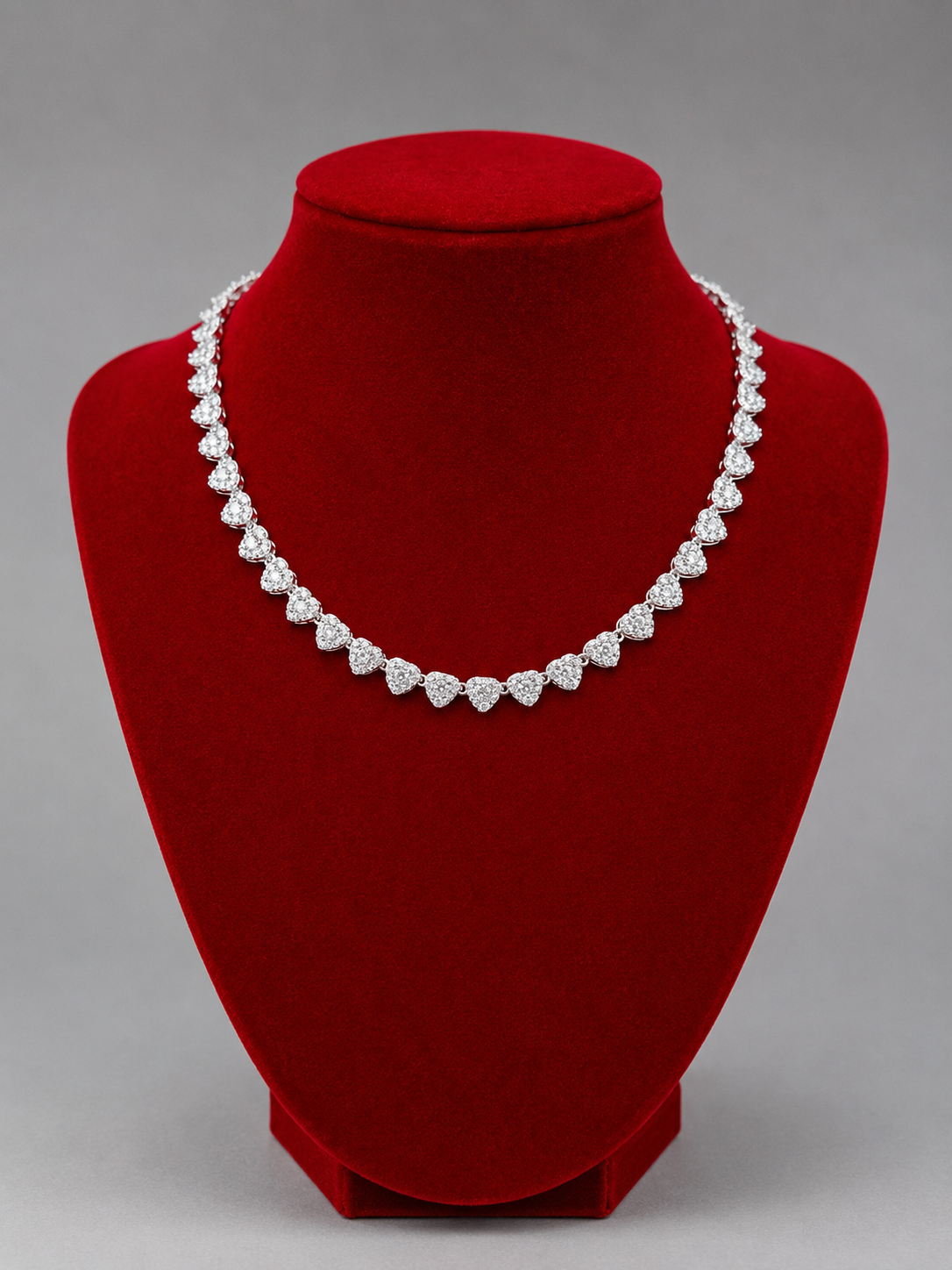 Collar corazón plata 925 microcircon